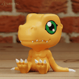 agumonB04.png Agumon Chibi Cute 2 modelos Digimon Adventure
