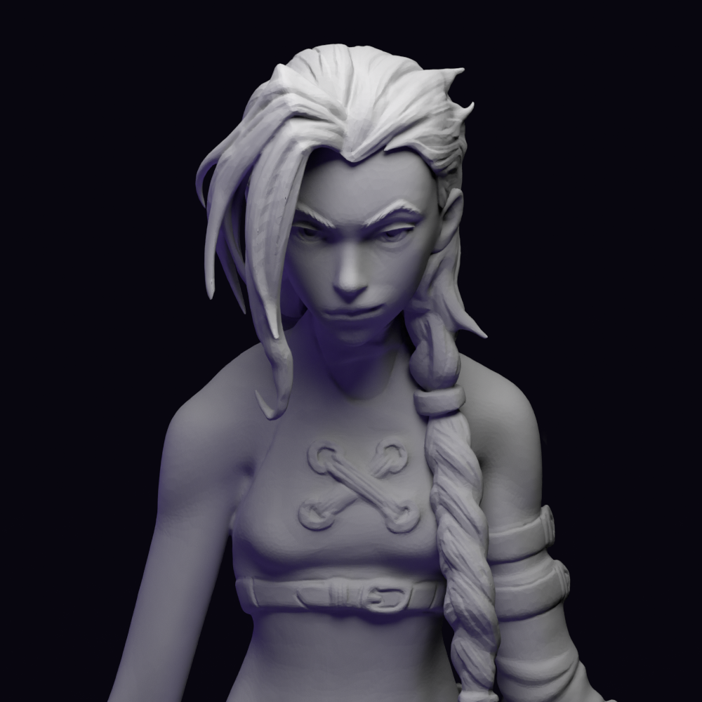 Download Stl File Jinx Arcane League Of Legends • 3d Printable Model ・ Cults 1668