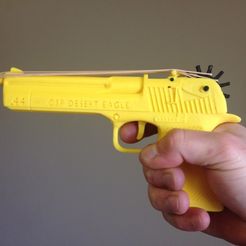 deagle real 1.jpg Archivo STL Pistola de banda elástica Desert Eagle・Objeto para impresora 3D para descargar
