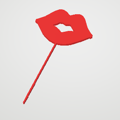 beso-kiss.png Archivo STL Beso en 3D / 3D kiss with support・Diseño de impresora 3D para descargar
