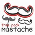 bigotes.jpg pack moustaches - father's day cutter, gentleman - formal - marriage - beard - fondant and clay cookie cutter - topper - cookie and cupcake cutter