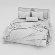 White_double_bed_2.jpg White Double Bed 3D Model
