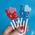 Paperclip3.png LOVE Herz Valentine's Jumbo Büroklammer