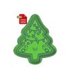 259189902_1121309918275153_1268574553295513413_n.jpg Kawaii Christmas Tree Cookie Cutter and Stamp STL FILE