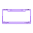 2A plate frame.stl 2A License plate frame