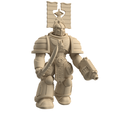 Egypt-Warrior-6.png Modular 3D Printable Dune Raiser Leader Miniature for Wargaming - Customizable Tabletop Game Figure