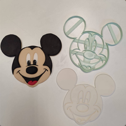 > Fichier STL Coupeur de fondant Mickey Mouse・Objet pour imprimante 3D à télécharger