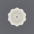 821d8e699a-top.png Scalloped Planter Pot, Functional Matte Finish
