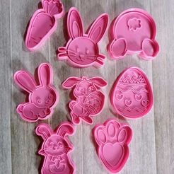 6c540c4c-b878-4c82-9381-6a63167c3fb9.jpg STL file EASTER COOKIE CUTTER KIT X8 COOKIE CUTTERS・3D printing idea to download