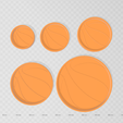 Capture.png Basketball Trinket Dish STL File - Digital Download -5 Sizes- Homeware, Boho Modern Design