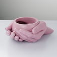 New-hand-pot-planter-2.png STL file Hand pot planter・3D print model to download