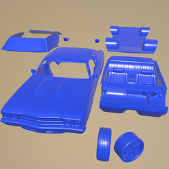 c14_005.png STL file Chevrolet Chevelle SS 1969 PRINTABLE CAR IN SEPARATE PARTS・3D print design to download