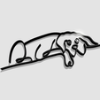 Shapr-Image-2024-05-15-191057.png Dog Wall Art Decor, Dog single line continuous drawing, dog sleeping, home wall art decoration