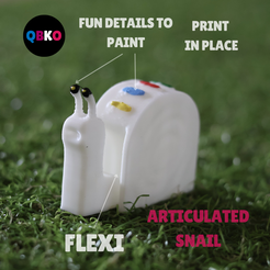 QBKO-21.png STL file Flexi Snail. Stl file for 3d printing (print in place).・3D printing model to download