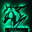 Horse head wall decoration