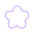 Flor55mmE.stl Çiçek, kesme 55 mm