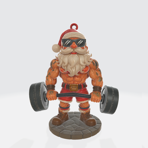 bodybuilder santa images