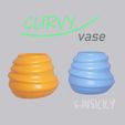 vasis.jpg Бесплатный STL файл Симпатичная маленькая ваза CURVY・Дизайн 3D-печати для загрузки