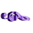 Text Flip - Music keychain.stl Archivo STL gratuito Voltear texto: Música - Clave de sol・Objeto para descargar e imprimir en 3D