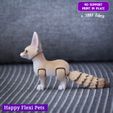 10.jpg Fennec fox realistic articulated flexi toy