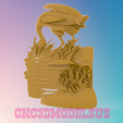 2.png 沼泽中的苍鹭,用于数控激光切割机和 3D 打印机的 3D 模型 STL 文件