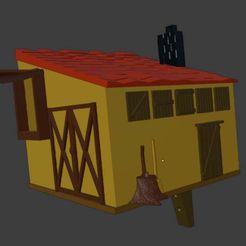 Granero1.jpg STL file Bird house. Nesting barn・3D print design to download