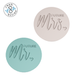 Future-Mrs_Mr_8cm_C.png Future Mr & Mrs Cookie Cutter - Fondant - Polymer Clay