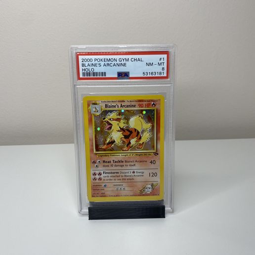 Graded (PSA, BGS, APG) card stand / holder for Pokemon / Magic / Yu Gi  Oh cards STL File for Cults