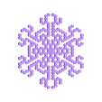 other-hex5.stl Cellular automaton BlocksCAD snowflake generator