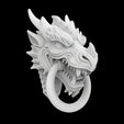 Dragon-Head.7.jpg Dragon Head Door Knocker 3D Printable Mode