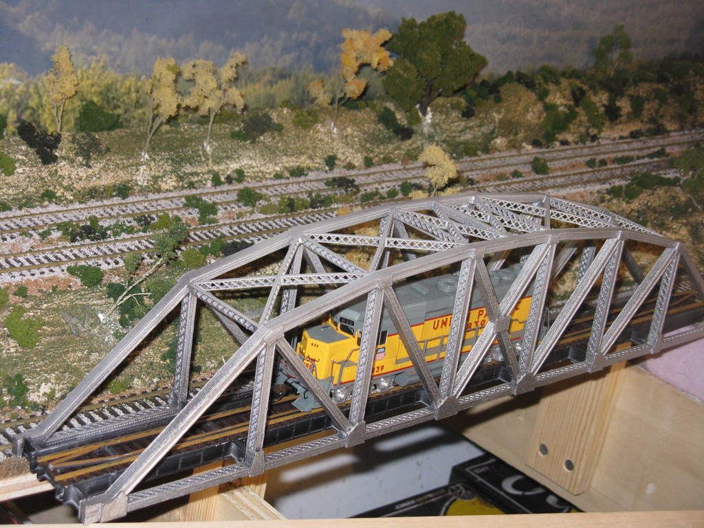 Free STL file HO Scale 145 ft Steel Arched Truss Bridge・Design to ...