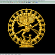 nataraja-pendant-pic-5.png STL file nataraja pendant・Model to download and 3D print