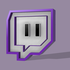 twich-lamp-1.png STL file Twitch Lamp / lampara twitch・3D printing idea to download