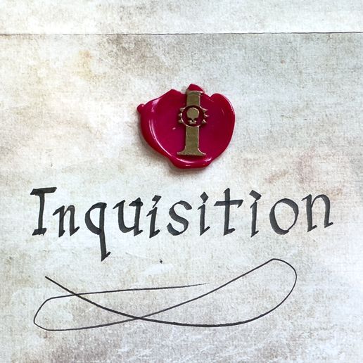 INQUISITION WAX SEAL STAMP FOR GRIMDARK COSPLAY/RPG 3D model