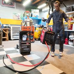 IMG_20230315_214904.jpg STL file Lincon Electric MIG welder with cart for your scale garage・3D printing idea to download