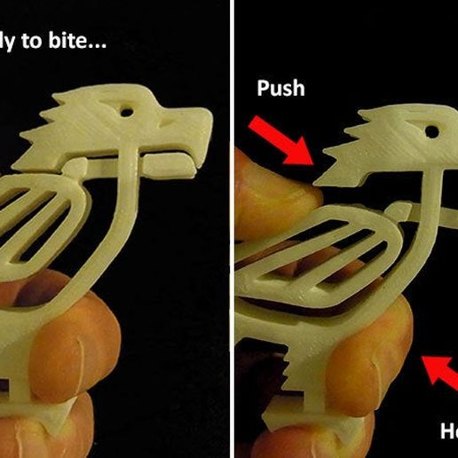 bite_display_large.jpg Free STL file Eaglez... with Moving Beaks that BITE! (No support required)・3D printable object to download, Muzz64