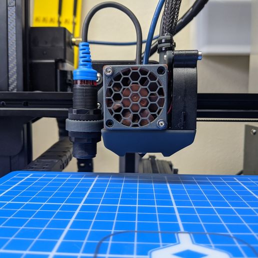 Red Squirrel Compact Fan Housing - Ender 3 Pro - 5015 Fan Reymix