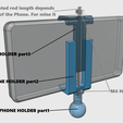 phone holder.png Fichier 3D Bras universel・Modèle imprimable en 3D à télécharger