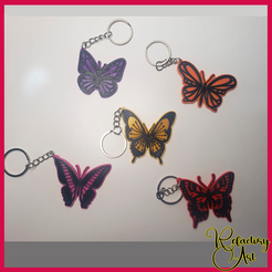 Mariposas_1.png Butterfly Key Rings (Pack)