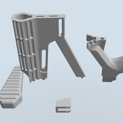Bumpfire Stock AR-15/M4 3D model