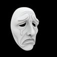 Sad-Eyes-Mask.1.jpg Sad Eyes Mask 3D Print Model Poignant Sorrowful Expression