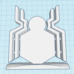 spiderman.png Fichier STL gratuit Spidey Spider Man Logo Décor Display Ornament・Objet à télécharger et à imprimer en 3D