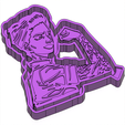 Rosie-1.png Rosie the Riveter FRESHIE MOLD - 3D MODEL MOLDING FOR MAKING SILICONE MOULD