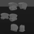 Helmet-crests.jpg MechWarrior Style Bolt-ons and Accessories for Battletech