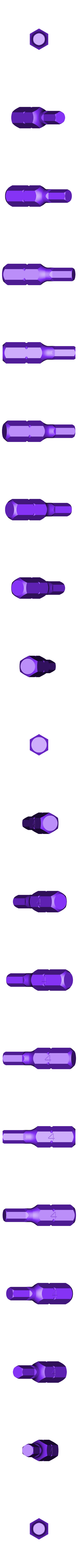 Imbus_bit.stl Screw bits for demonstrations