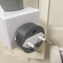 adaptateur prise_03.JPG Archivo STL Adaptador Enchufe Enchufe・Modelo de impresión 3D para descargar