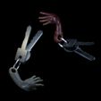 Untitled_Viewport_016.jpg Talk to me - Mano - Hand - Hand - Key Chain - Llavero - Llaves - Halloween