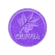 olivia custom coin.stl Olivia Peace & Prosperity Coin Token personnalisé