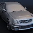 1.jpg Cadillac CTS-V Wagon 2 versions stl for 3D printing