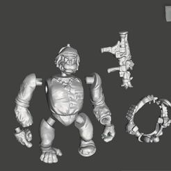BA.jpg Файл STL СЕРЖАНТ ТМНТ БАНАНЫ・Дизайн 3D-печати для загрузки3D